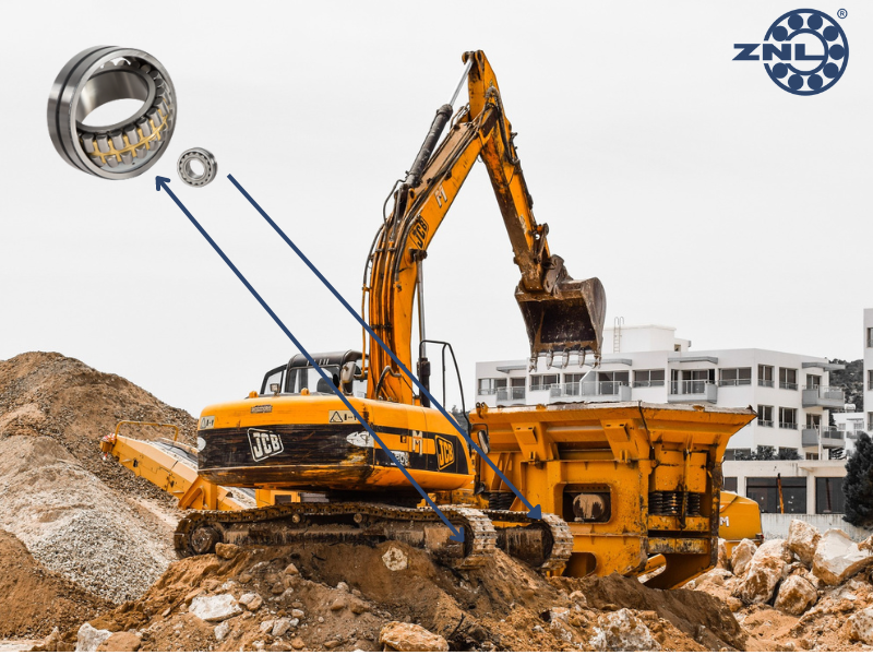 spherical roller bearings of znl for crushers