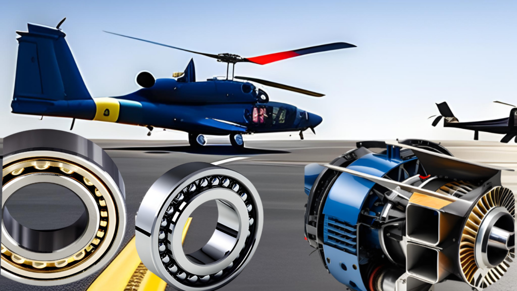 helicopter, helicopter engine and roller bearings