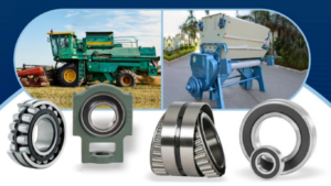 Agriculture machinery shown with bearings